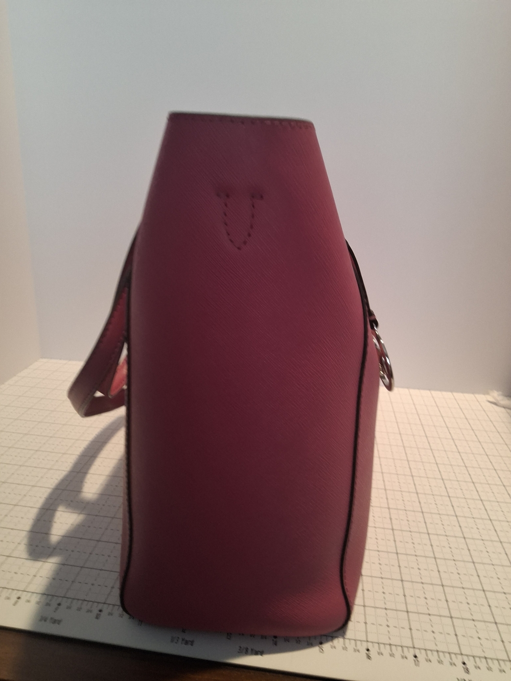 Michael Kors Pink Saffiano Leather Tote Bag - Picture 7 of 16